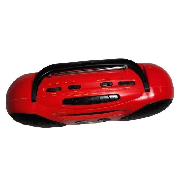 Vintage Mickey Mouse Portable Stereo Cassette Recorder Tape Player AM/FM Radio - Picture 3 of 9